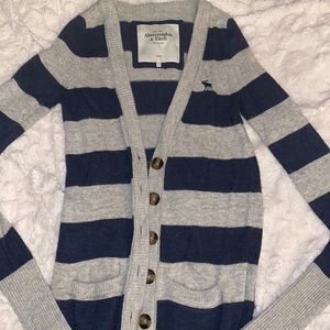 A&F striped cardigan